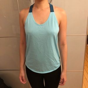 Blue Nike workout top